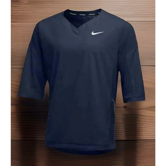 Nike MLB Baseball Jacket Shirt Cage Navy Blue 897383 Mens Medium Fast Ship New - Picture 1 of 9